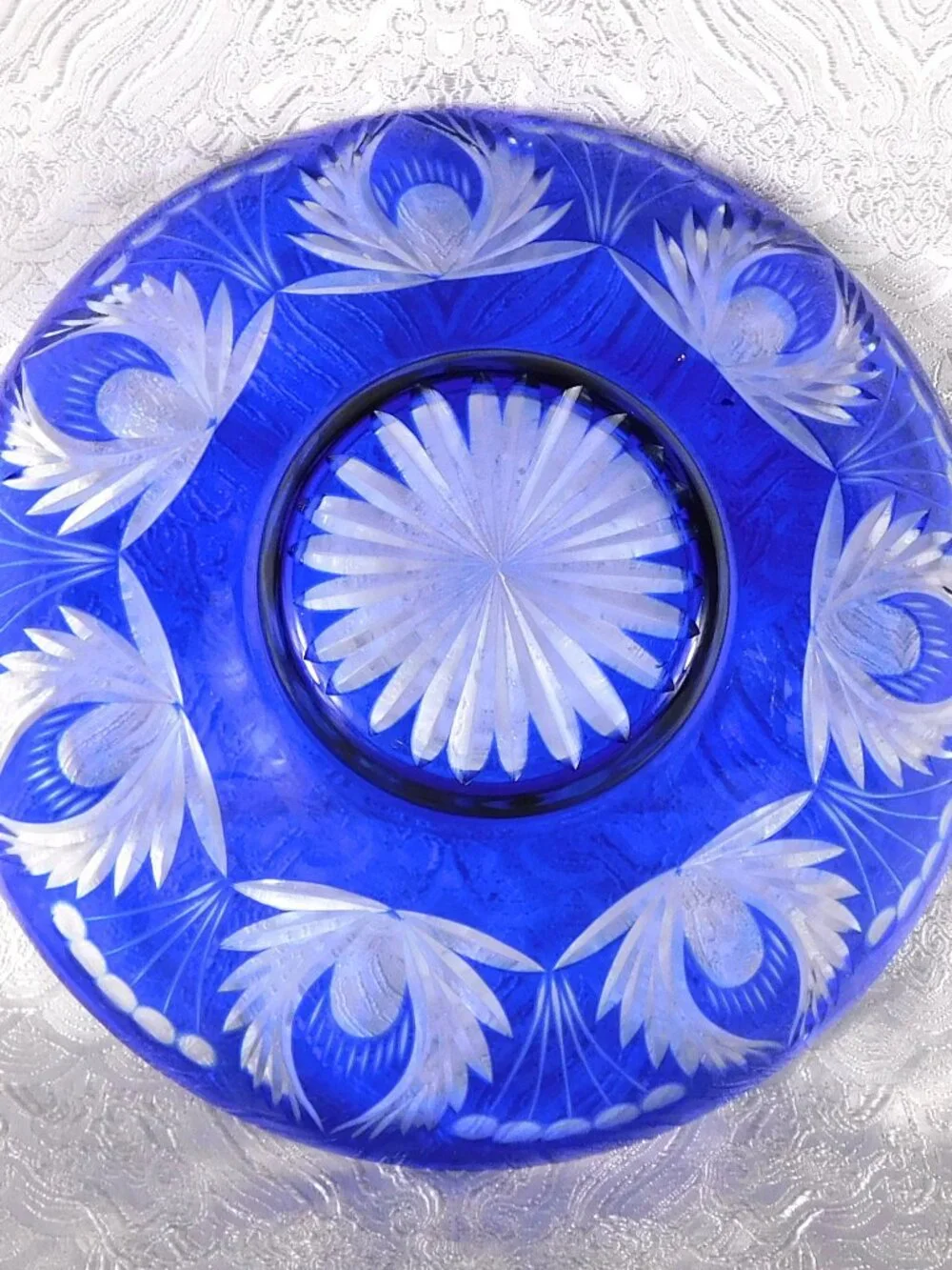 Blue Cut to Clear Bowl # 27380